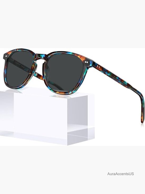 Retro Polarized Sunglasses for Small-Medium Face Handcrafted Acetate main image 6
